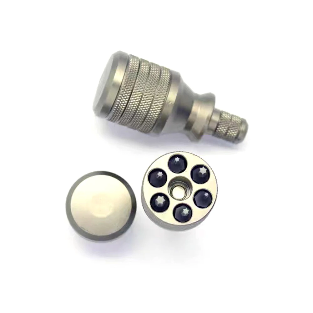 1/4\\'\\' Star Screwdriver 6 Bits T6 T7 T8 T10 T15 T20 Magnetic 32mm Mini Aluminum Alloy Magnetic Palm Screwdrivers
1/4\\'\\' Star Screwdriver 6 Bits T6 T7 T8 T10 T15 T20 Magnetic 32mm Mini Aluminum Alloy Magnetic Palm Screwdrivers