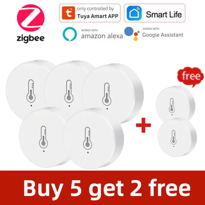 Tuya Zigbee Temperature And Humidity Sensor Whole House Smart Home Linkage Wireless Temperature And Humidity Sensor White
Tuya Zigbee Temperature And Humidity Sensor Whole House Smart Home Linkage Wireless Temperature And Humidity Sensor White