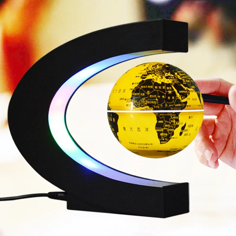 Magnetic Levitation 3D Printing Globe Gift Ornaments Creative C-Shaped Magnetic Field Suspension Technology Bedside Table Lamp
Magnetic Levitation 3D Printing Globe Gift Ornaments Creative C-Shaped Magnetic Field Suspension Technology Bedside Table Lamp