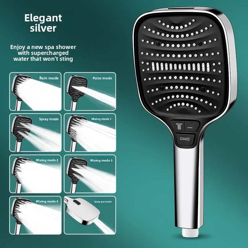 8-режимная Современная Ручная Душевая Лейка С Большой Сенсорной Панелью
8-режимная Современная Ручная Душевая Лейка С Большой Сенсорной Панелью