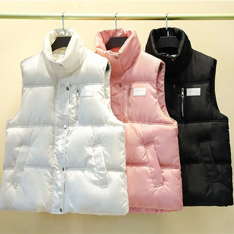 2022 New Autumn Winter Women Warm Cotton Padded Puffer Vests Sleeveless Parkas Jacket Stand Collar Waistcoat Female Overcoat
2022 New Autumn Winter Women Warm Cotton Padded Puffer Vests Sleeveless Parkas Jacket Stand Collar Waistcoat Female Overcoat
