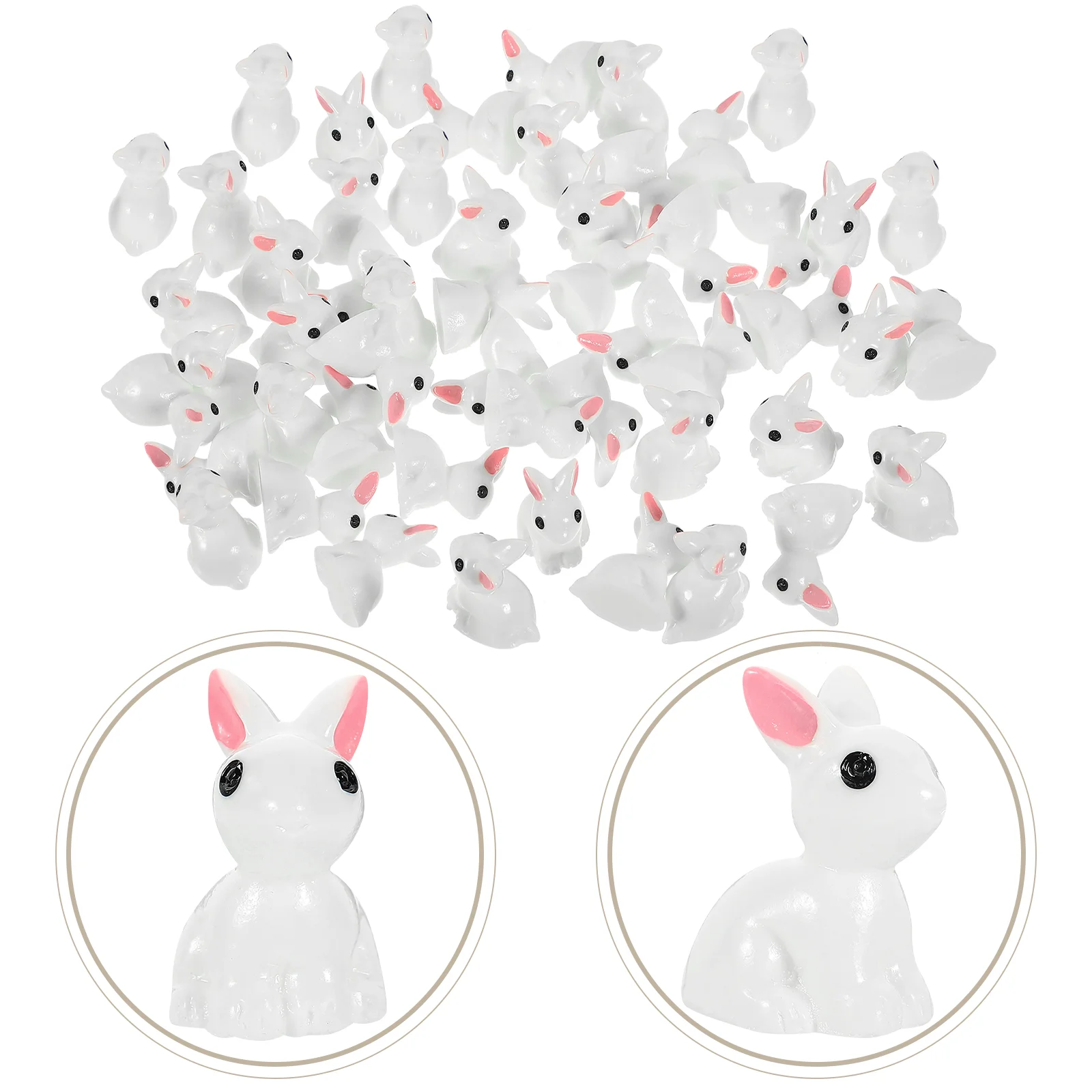 50 Pcs Micro Landscape Rabbit Animal Ornaments Miniature Bunny Statues Easter Decor Figurines Resin 
50 Pcs Micro Landscape Rabbit Animal Ornaments Miniature Bunny Statues Easter Decor Figurines Resin