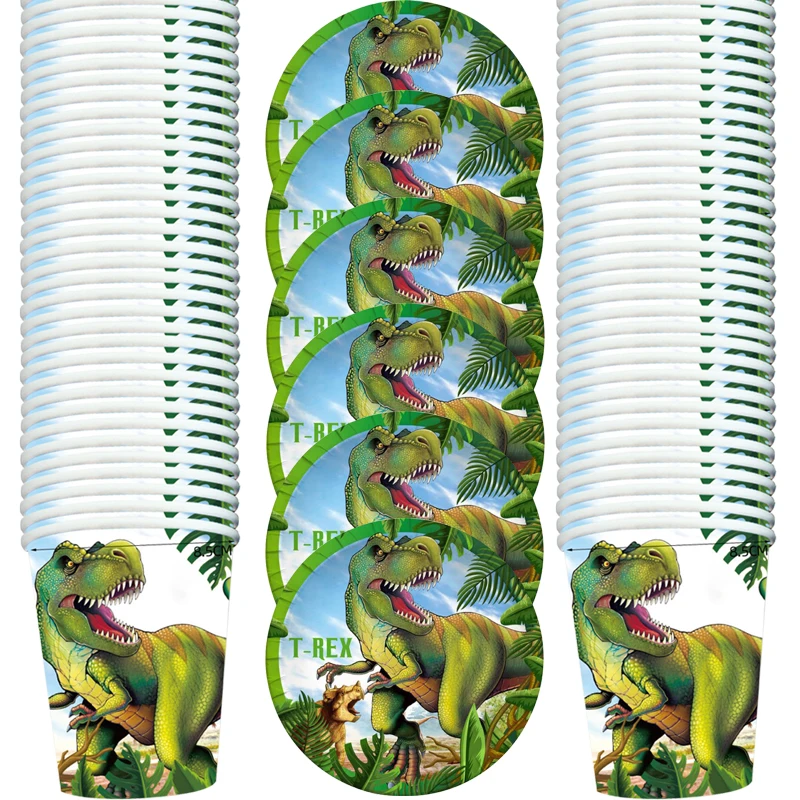 60pcs/lot Dinosaur Theme Tableware Set Happy Birthday Party Plates Cups Dishes Decoration Baby Shower Events Supplies
60pcs/lot Dinosaur Theme Tableware Set Happy Birthday Party Plates Cups Dishes Decoration Baby Shower Events Supplies