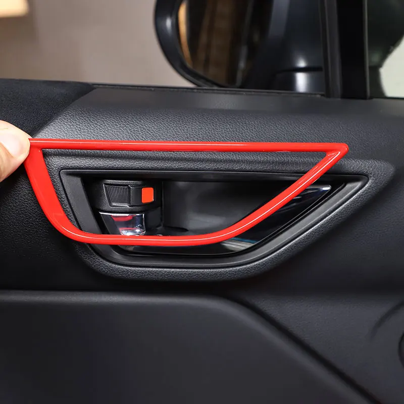 

Для Toyota 86 22-23 для Subaru BRZ 2022-2023 ABS Красный/углеродное волокно Автомобильная внутренняя дверная ручка рамка Крышка отделка стикер автомобильные аксессуары