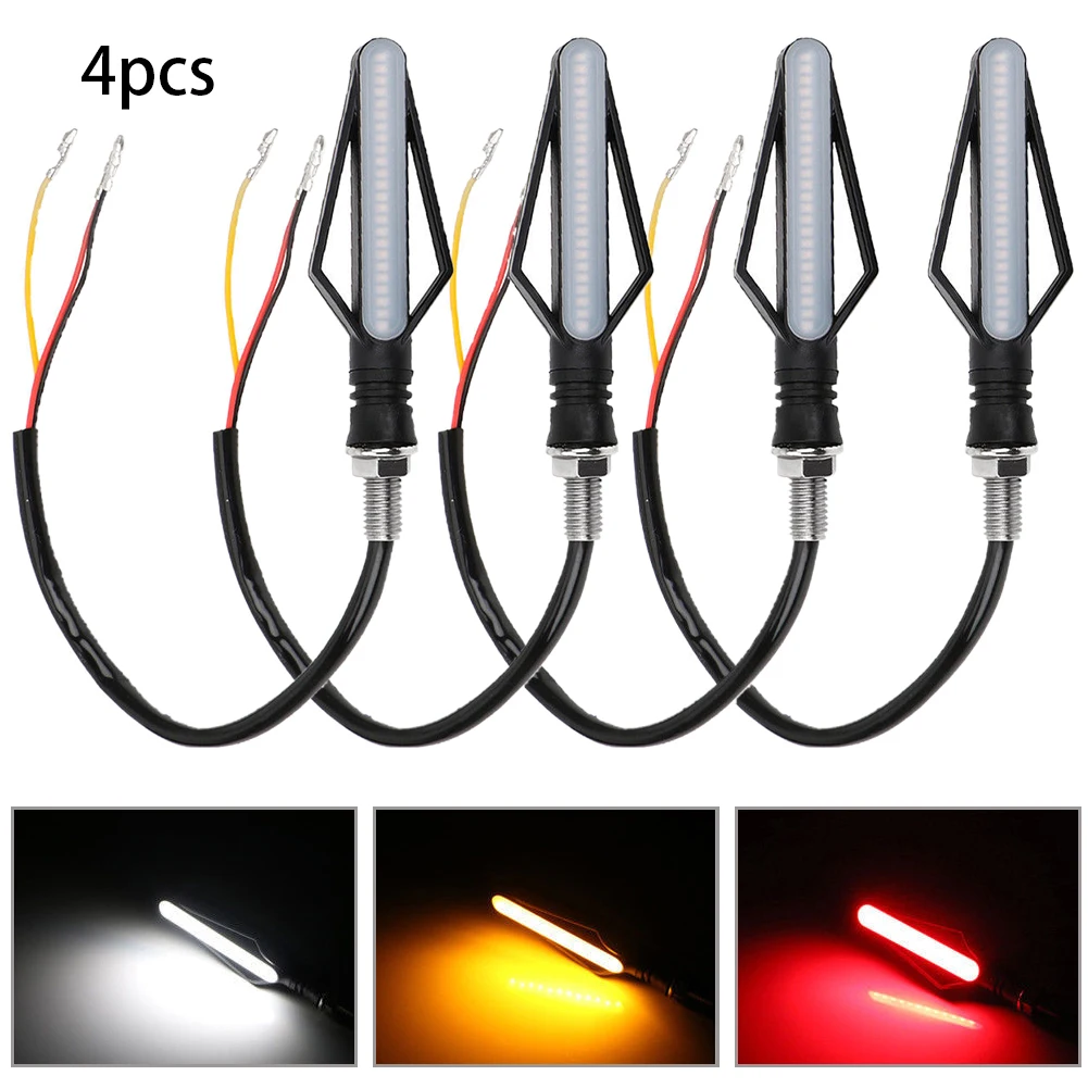 4pcs M10 E11 12V Motorcycle 24LED Daytime Running Light Dynamic Marquee Turn Signal Brake Flashing Red Light Multifunction
4pcs M10 E11 12V Motorcycle 24LED Daytime Running Light Dynamic Marquee Turn Signal Brake Flashing Red Light Multifunction