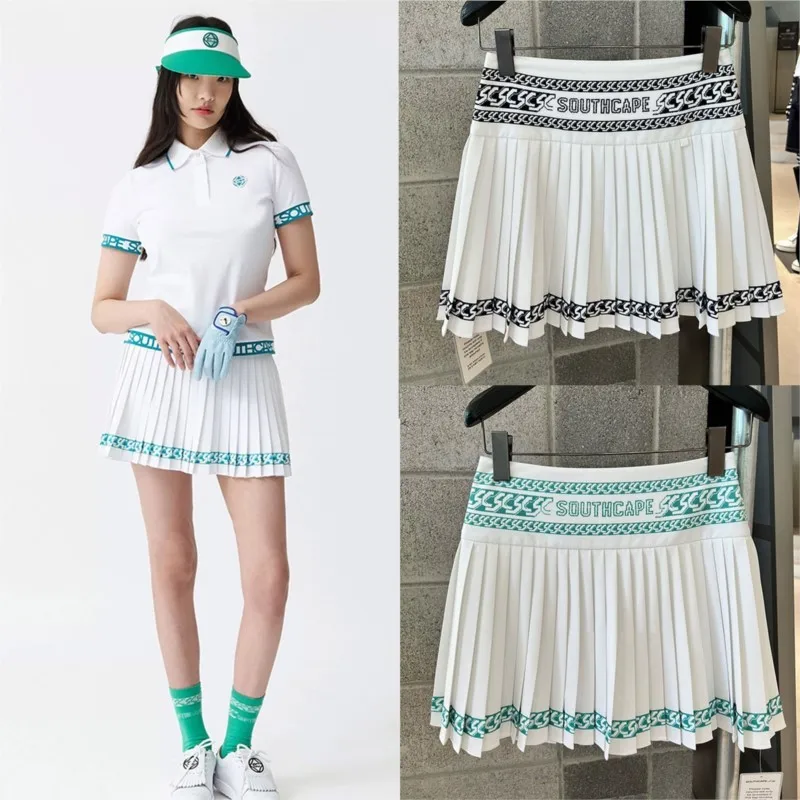 

Women High Waisted Pleated Skirt Plain Plaid A-line Mini Skirt Skater Tennis School Uniform Skirts Lining Shorts
