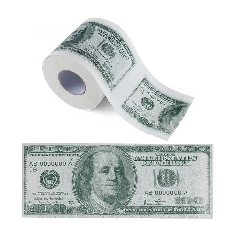 1~5PCS Funny One Hundred Dollar Bill Toilet Roll Paper Money Roll $100 Novel Gift Household Merchandises Household Cleaning
1~5PCS Funny One Hundred Dollar Bill Toilet Roll Paper Money Roll $100 Novel Gift Household Merchandises Household Cleaning