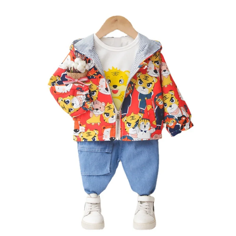 New Spring Autumn Baby Boys Girls Clothes Children Cartoon Jacket T-Shirt Pants 3Pcs/Sets Toddler Casual Costume Kids Tracksuits
New Spring Autumn Baby Boys Girls Clothes Children Cartoon Jacket T-Shirt Pants 3Pcs/Sets Toddler Casual Costume Kids Tracksuits
