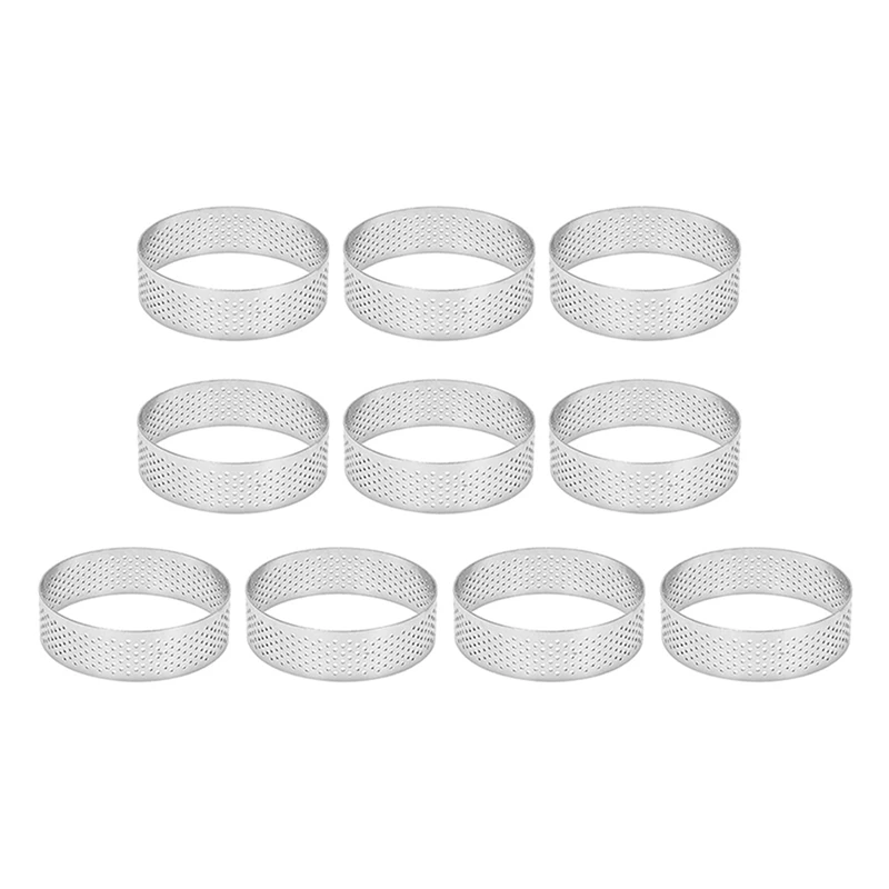 Горячее предложение SV-10Pcs круглые кольца с отверстиями для фруктовых пирогов, кюши для тортов, муссов, кухонная форма для выпечки, ПЕРФОРИРО... 
Горячее предложение SV-10Pcs круглые кольца с отверстиями для фруктовых пирогов, кюши для тортов, муссов, кухонная форма для выпечки, ПЕРФОРИРО...