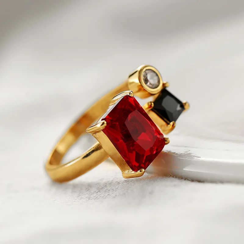 Luxury S925 Sterling Silver Geometric Ruby CZ Agate Matching Adjustable Rings For Women 2022 Gemstones Designer Jewelry
Luxury S925 Sterling Silver Geometric Ruby CZ Agate Matching Adjustable Rings For Women 2022 Gemstones Designer Jewelry