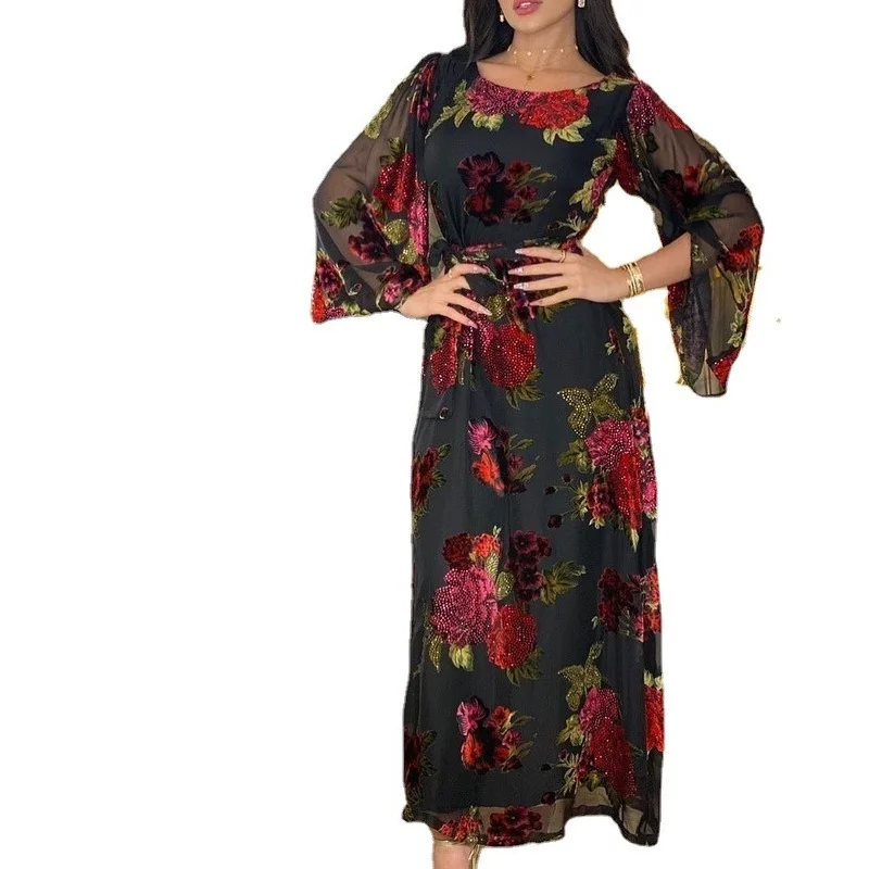 Ramadan Kaftan Embroidery Long Dress for Muslim Women Dubai Abaya Turkey African Evening Dresses Caftan Pakistani Islam Clothes
Ramadan Kaftan Embroidery Long Dress for Muslim Women Dubai Abaya Turkey African Evening Dresses Caftan Pakistani Islam Clothes