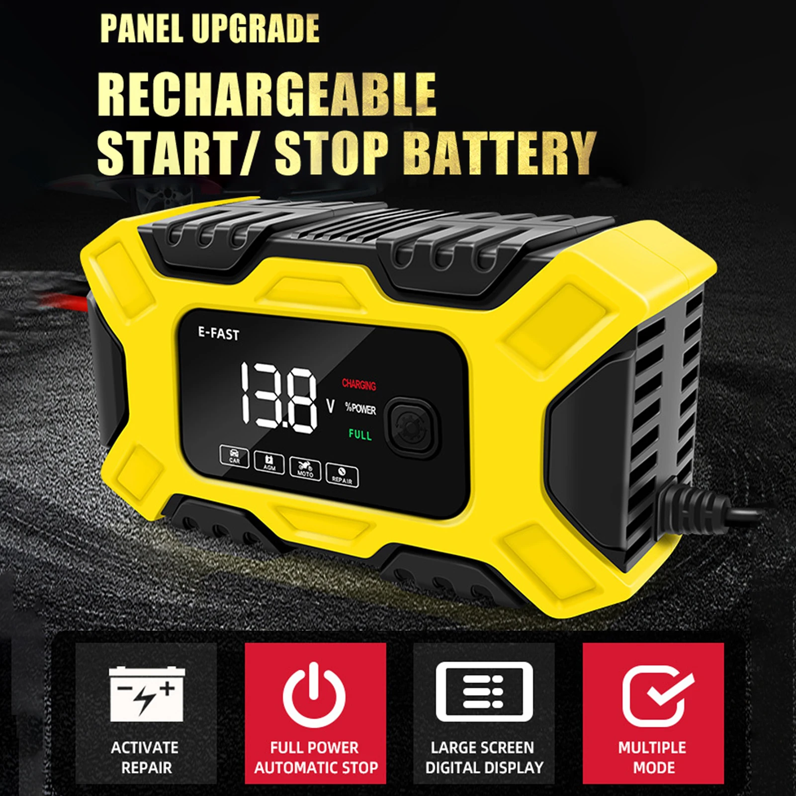 Motorcycle Battery Charger For Car Automatic Smart Charger 12V Portable Cars Battery Charger Battery Maintainer For Auto Boat
Motorcycle Battery Charger For Car Automatic Smart Charger 12V Portable Cars Battery Charger Battery Maintainer For Auto Boat
