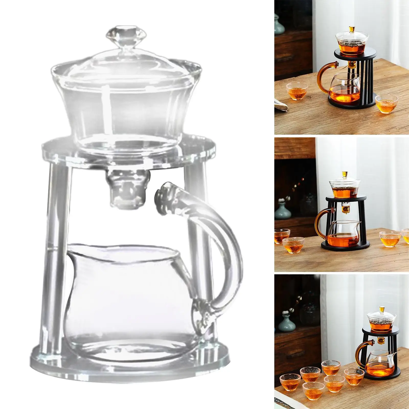 Semi Automatic Lazy Kungfu Glass Tea Set Anti Scalding Handle Elegant Tea Maker Glass Teapot for Office Home Birthday Gift
Semi Automatic Lazy Kungfu Glass Tea Set Anti Scalding Handle Elegant Tea Maker Glass Teapot for Office Home Birthday Gift