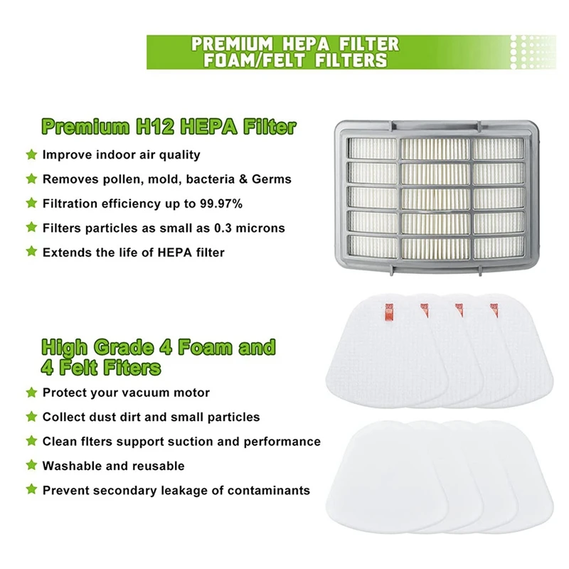 Hepa Filter Accessories Replacement Compatible For Shark NV350 NV351 NV35 Vacuum Cleaner
Hepa Filter Accessories Replacement Compatible For Shark NV350 NV351 NV35 Vacuum Cleaner