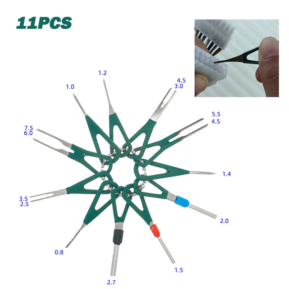 11pc Car Wire Terminal Removal Tool Crimp Connector Extractor Release Pin Extractor Set Car Stylus Wiring Crimp Connector Puller
11pc Car Wire Terminal Removal Tool Crimp Connector Extractor Release Pin Extractor Set Car Stylus Wiring Crimp Connector Puller