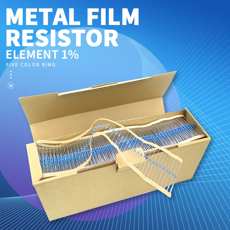 100pcs 1/4W Resistance 0.1R~2.2M 1% Metal Film Resistor Series 0.25W 1R 10R 47R 100R 220R 470R 1K 2.2K 10K 22K 100K 220K 1M ohm
100pcs 1/4W Resistance 0.1R~2.2M 1% Metal Film Resistor Series 0.25W 1R 10R 47R 100R 220R 470R 1K 2.2K 10K 22K 100K 220K 1M ohm