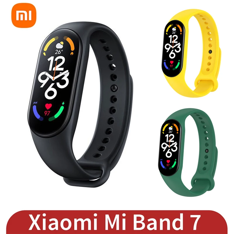 Xiaomi Mi Band 7 Smart Bracelet 6 Color AMOLED Screen Miband 7 Blood Oxygen Fitness Tracker Bluetooth Waterproof Smart Band 7
Xiaomi Mi Band 7 Smart Bracelet 6 Color AMOLED Screen Miband 7 Blood Oxygen Fitness Tracker Bluetooth Waterproof Smart Band 7