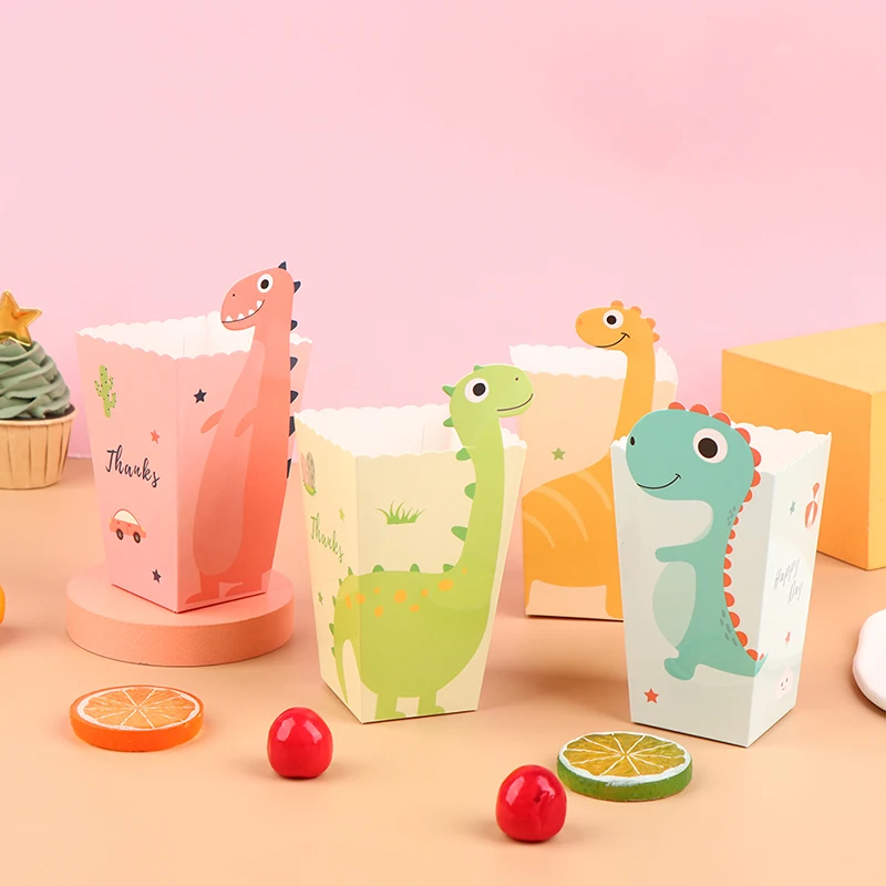 12Pcs Cartoon Dinosaur Popcorn Box Dinosaur Theme Birthday Party Decor Kids Snack Box French Fries Fried Chicken Packaging Box
12Pcs Cartoon Dinosaur Popcorn Box Dinosaur Theme Birthday Party Decor Kids Snack Box French Fries Fried Chicken Packaging Box