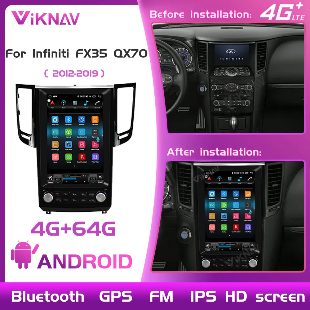 Автомобильный радиоприемник на Android, 12,1 дюйма, для Infiniti FX35 QX70 2012-2019, DVD, мультимедийный плеер, GPS-навигация, автомобильный радиоплеер, 2din
Автомобильный радиоприемник на Android, 12,1 дюйма, для Infiniti FX35 QX70 2012-2019, DVD, мультимедийный плеер, GPS-навигация, автомобильный радиоплеер, 2din