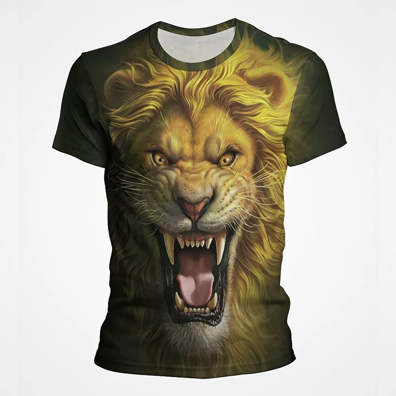 Personalise Animal ferocious Lion Men 3D Printed Male Summer Round Neck Fashion Casual Tops Streetwear Funny T Shirt
Personalise Animal ferocious Lion Men 3D Printed Male Summer Round Neck Fashion Casual Tops Streetwear Funny T Shirt