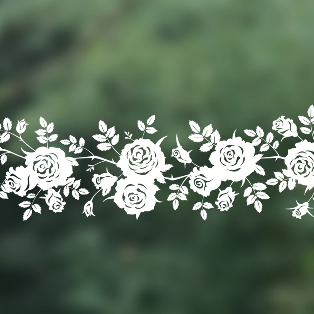 Lace Border Window Sticker Transparent White Flower Rattan Wall Sticker Waist Line Stickers For Glass Door Home Bathroom Decor
Lace Border Window Sticker Transparent White Flower Rattan Wall Sticker Waist Line Stickers For Glass Door Home Bathroom Decor