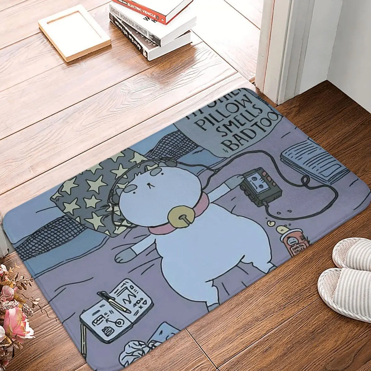 Bee and Puppycat Cat Cartoon Non-slip Doormat Cute Carpet Living Room Bedroom Mat Outdoor Indoor Decor
Bee and Puppycat Cat Cartoon Non-slip Doormat Cute Carpet Living Room Bedroom Mat Outdoor Indoor Decor
