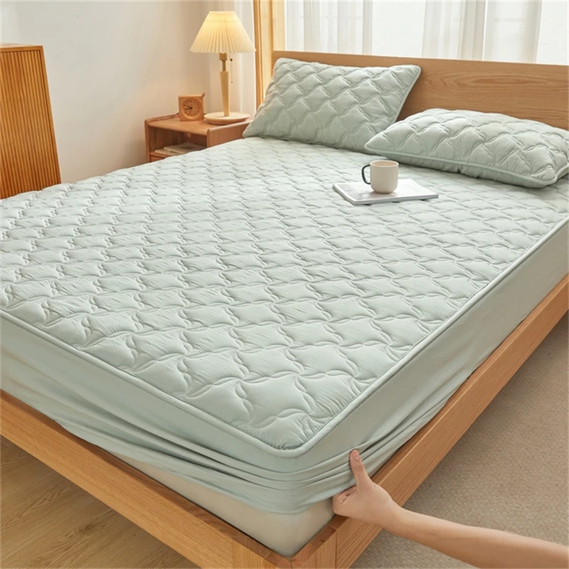 

Комплект постельного белья из хлопка, для пары простыней, класс А, с подушками, искусственные Наматрасники 180x200, простыня с резинкой