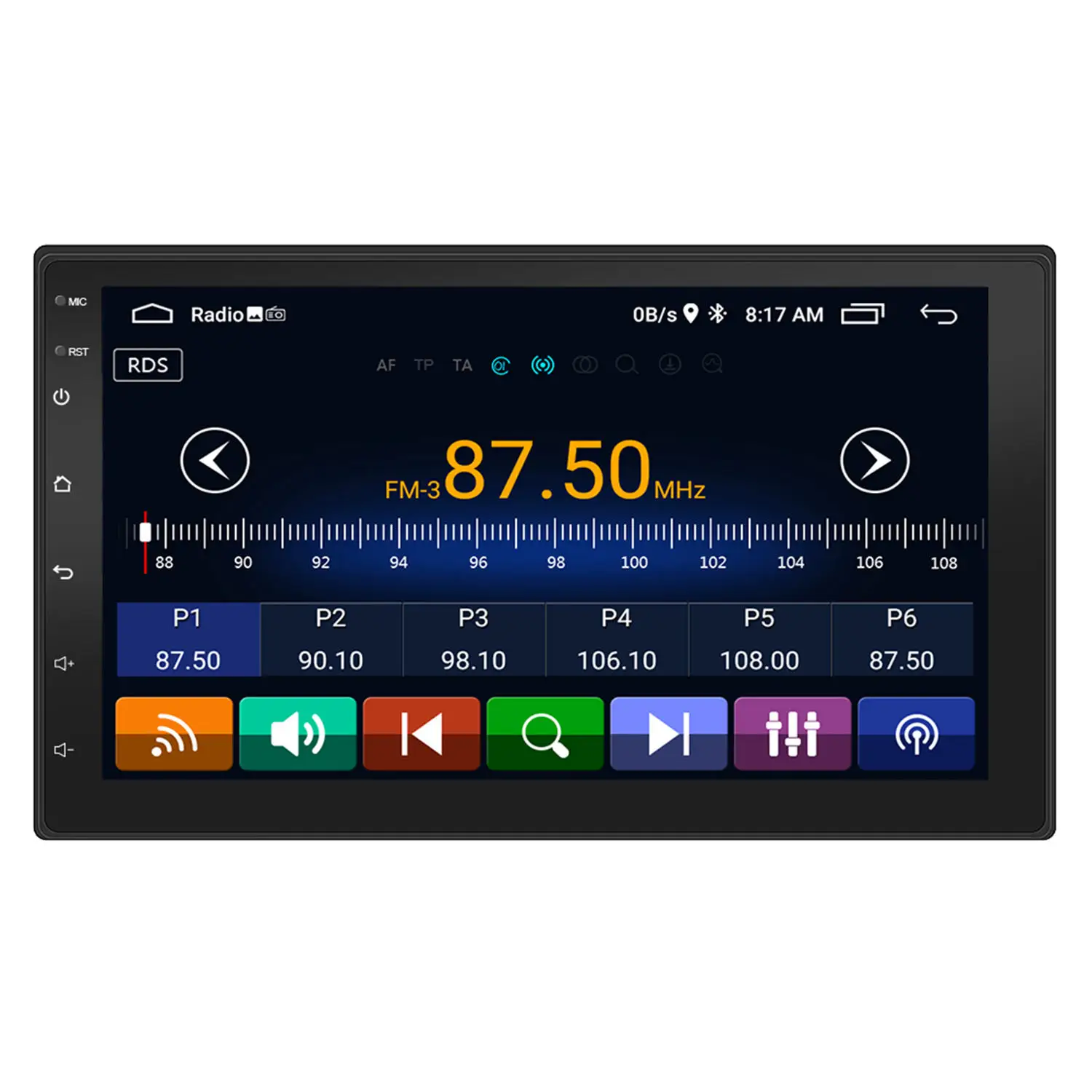 S-072A 7-дюймовый сенсорный HD-экран, система Android, бортовой автомобильный MP5/mp3-плеер, Bluetooth, задний вид, GPS-навигация, радио, хост, Wi-Fi
S-072A 7-дюймовый сенсорный HD-экран, система Android, бортовой автомобильный MP5/mp3-плеер, Bluetooth, задний вид, GPS-навигация, радио, хост, Wi-Fi