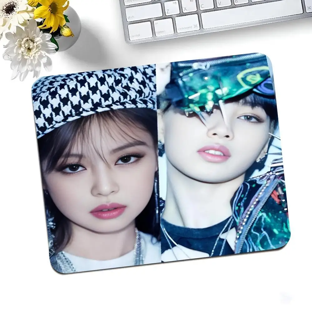 B-BLACKS Kpop P-розовый коврик для мыши MINISO ультратонкие игровые аксессуары коврики
