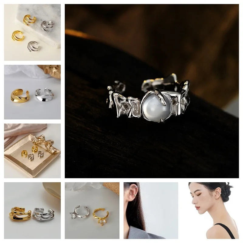 Gold Color Ear Cuff Non-Piercing Man Ear Clips Fake Cartilage Earrings Clip Earrings For Women Agate Jewelry Free Shipping
Gold Color Ear Cuff Non-Piercing Man Ear Clips Fake Cartilage Earrings Clip Earrings For Women Agate Jewelry Free Shipping