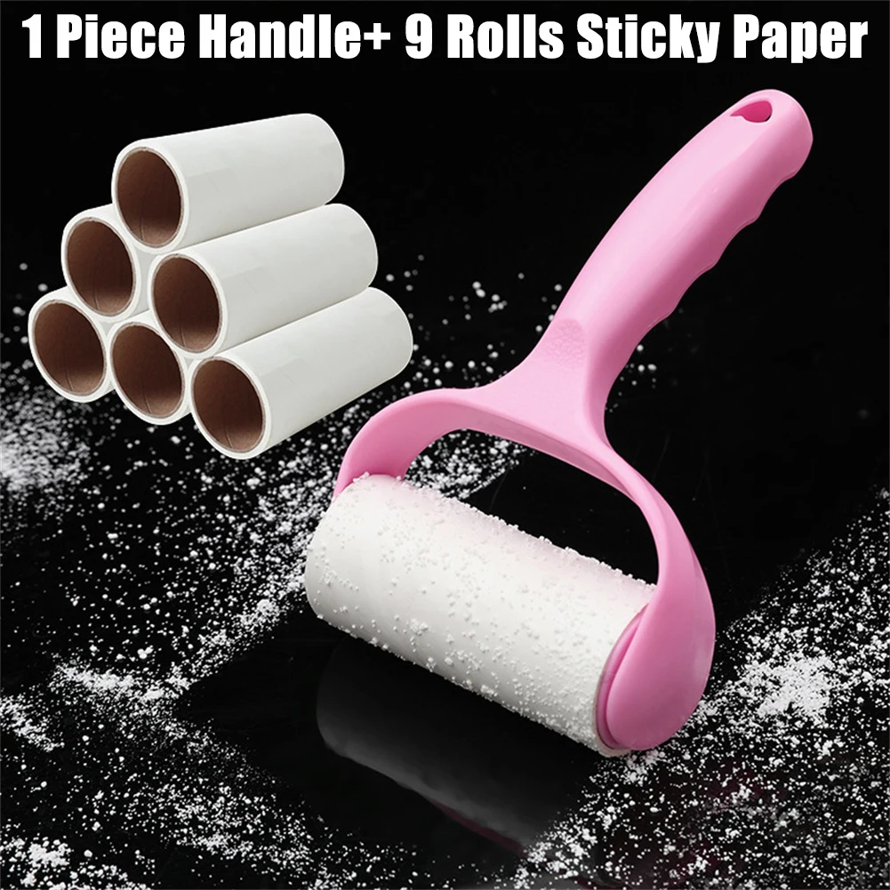 9 Rolls + 1 Handle Sticky Paper Roller Super Sticky Clothes Lint Rolling Remover Sofa Curtain Pet Hair Dust Fuzz Removal Roller
9 Rolls + 1 Handle Sticky Paper Roller Super Sticky Clothes Lint Rolling Remover Sofa Curtain Pet Hair Dust Fuzz Removal Roller