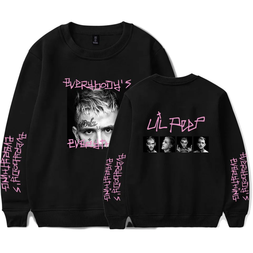 Свитшот Lil Peep Rap мужской с круглым вырезом, пуловер в стиле хип-хоп черного и белого цветов, уличная одежда, повседневная модная одежда оверса...
Свитшот Lil Peep Rap мужской с круглым вырезом, пуловер в стиле хип-хоп черного и белого цветов, уличная одежда, повседневная модная одежда оверса...