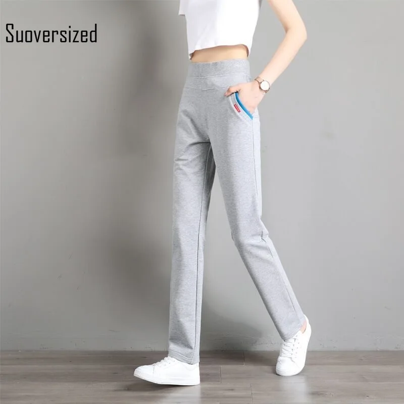 Suoversized Spring Casual Loose Elegant Straight Pants Basic Joggers Ladies High Waist Trousers Female Solid TomBoy Pant
Suoversized Spring Casual Loose Elegant Straight Pants Basic Joggers Ladies High Waist Trousers Female Solid TomBoy Pant