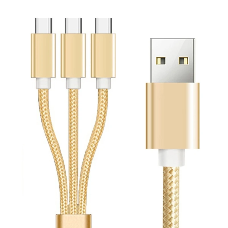 USB 2.0 Type A Male to 3 Type C Male Splitter Charge Connector Adapter Cable 1.2m/2m
USB 2.0 Type A Male to 3 Type C Male Splitter Charge Connector Adapter Cable 1.2m/2m
