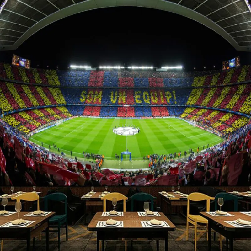 World Famous Football Club Barcelona Football Stadium Photo Wallpaper Modern Bar Restaurant Industrial Decor Mural Wall Paper 3D
World Famous Football Club Barcelona Football Stadium Photo Wallpaper Modern Bar Restaurant Industrial Decor Mural Wall Paper 3D