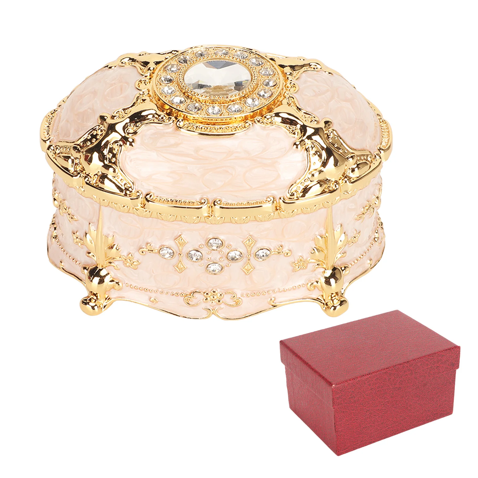 Oval Trinket Storage Box Oxidation Resistant Ellipse Zinc Alloy Dustproof Decorative Oval Jewelry Box for Craft Shop for Women
Oval Trinket Storage Box Oxidation Resistant Ellipse Zinc Alloy Dustproof Decorative Oval Jewelry Box for Craft Shop for Women