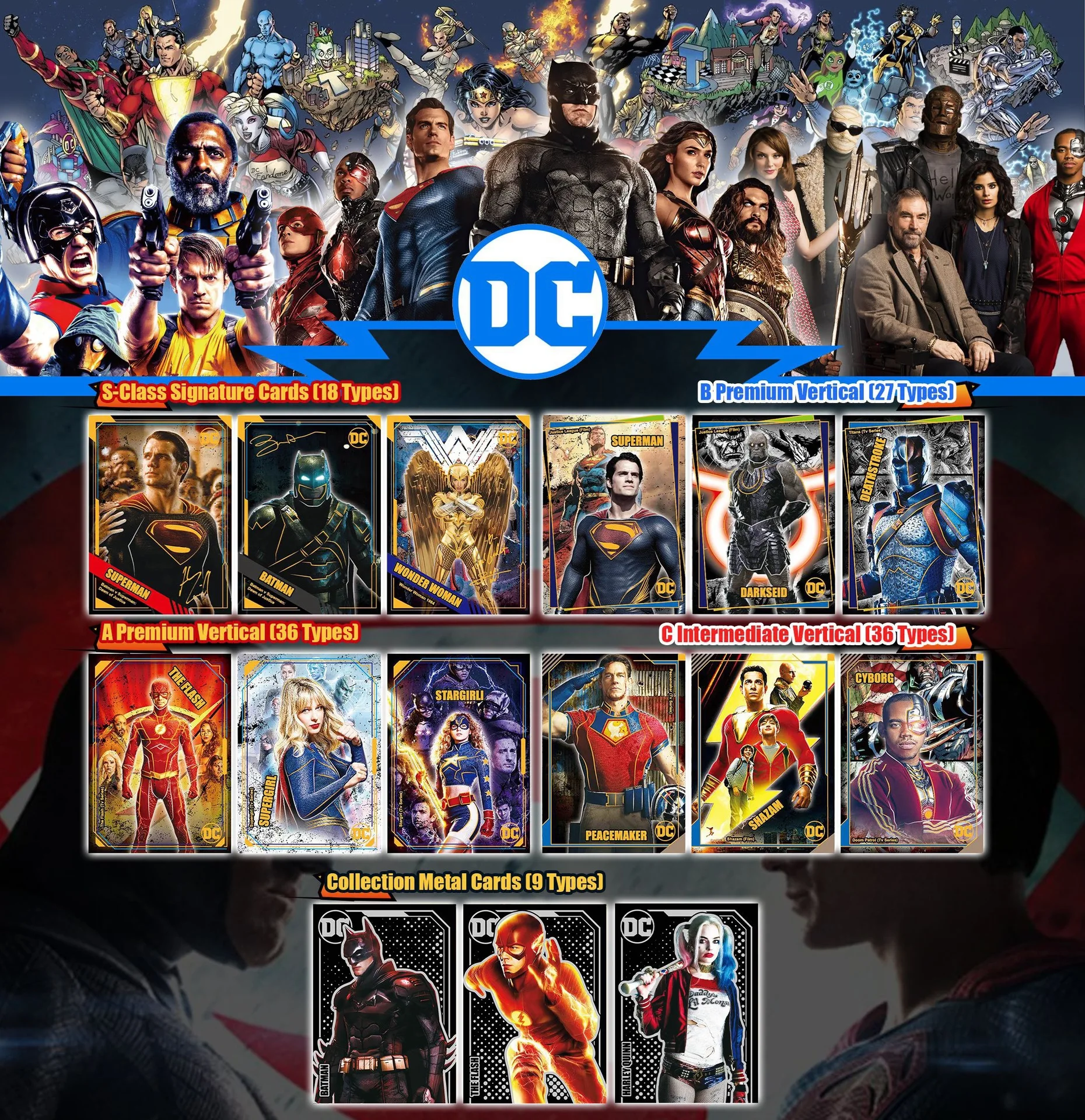 Comics Collectable Cards DC Black Box 12 Packs A- B Premium S Class Flash Joker Aquaman Movie Version
Comics Collectable Cards DC Black Box 12 Packs A- B Premium S Class Flash Joker Aquaman Movie Version