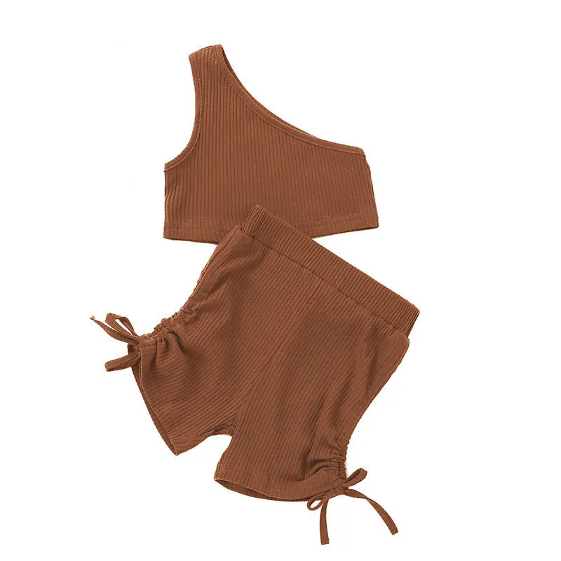 Baby Girl Clothes Toddler Casual Outfits Children Solid Ribbed One Shoulder Top + Shorts 2pcs Set Infant Summer Clothing Sets
Baby Girl Clothes Toddler Casual Outfits Children Solid Ribbed One Shoulder Top + Shorts 2pcs Set Infant Summer Clothing Sets