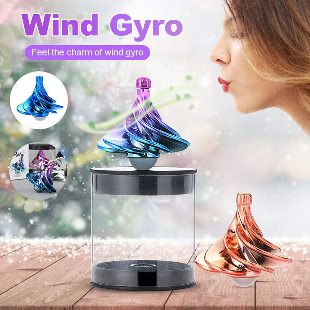 Portable Wind Spinning Top Wind Gyro Spinner Stress Reliever Inertial Fingertip Stunt Gyroscope Desktop Gyro Toys For Kids Adult
Portable Wind Spinning Top Wind Gyro Spinner Stress Reliever Inertial Fingertip Stunt Gyroscope Desktop Gyro Toys For Kids Adult