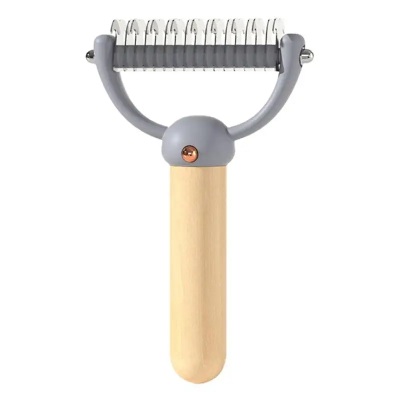 Double Sided Undercoat Rake Pet Dematting Brush Deshedding Tool For Dogs Double-Sided Dog Rake Comb Grooming Kit For Mats 
Double Sided Undercoat Rake Pet Dematting Brush Deshedding Tool For Dogs Double-Sided Dog Rake Comb Grooming Kit For Mats