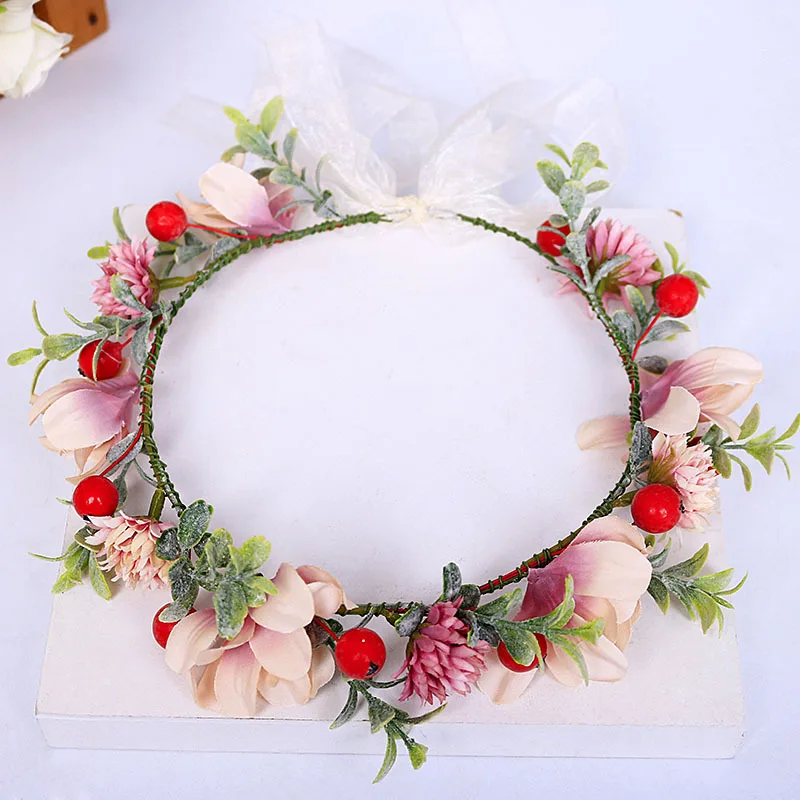 Free Shipping Flower Headband Hair Wreath Floral Garland Crown Bridal Headpiece with Ribbon Wedding Festival Party Deco WLL154
Free Shipping Flower Headband Hair Wreath Floral Garland Crown Bridal Headpiece with Ribbon Wedding Festival Party Deco WLL154