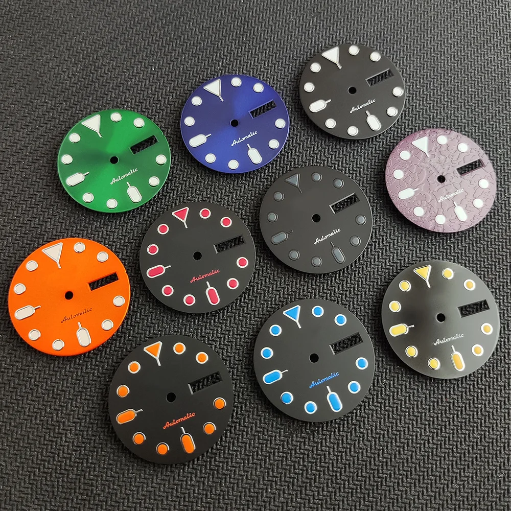 Циферблат NH35, 28,5 мм, циферблат nh35, светящийся модифицированный циферблат для NH35 NH36, запчасти для часов с автоматическим механизмом
Циферблат NH35, 28,5 мм, циферблат nh35, светящийся модифицированный циферблат для NH35 NH36, запчасти для часов с автоматическим механизмом