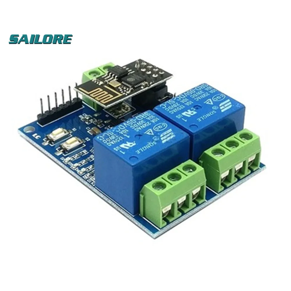5V ESP8266 ESP-01 2 WiFi реле канала модуль 2-канальный релейный для IOT Smart Home | Мебель