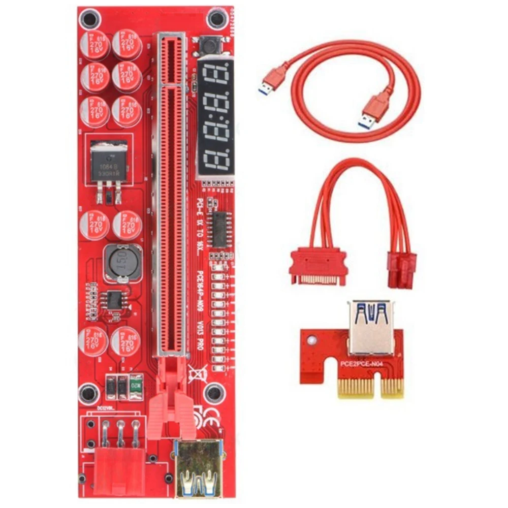 Удлинительный кабель для видеокарты PCIE V013PRO, плата расширения, Кабель-адаптер для видеокарты, графического процессора, биткоина, 3 комплекта
Удлинительный кабель для видеокарты PCIE V013PRO, плата расширения, Кабель-адаптер для видеокарты, графического процессора, биткоина, 3 комплекта