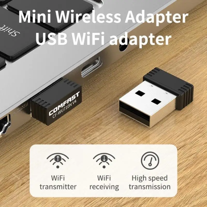 

Wi-fi Receiver Dongle Antenna Wifi Adapter 2.4ghz Usb Wifi Adapter 150mbps 802.11n/g/b/a Wireless Network Card Usb2.0 Receiver