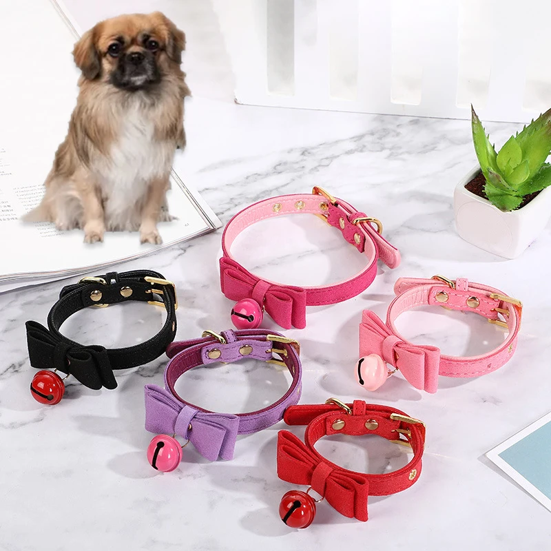 1PC Dog Bowtie Cat Bell Collar Puppy Bowknot Solid Color Adjustable Cute Necklace Pet Accessories
1PC Dog Bowtie Cat Bell Collar Puppy Bowknot Solid Color Adjustable Cute Necklace Pet Accessories