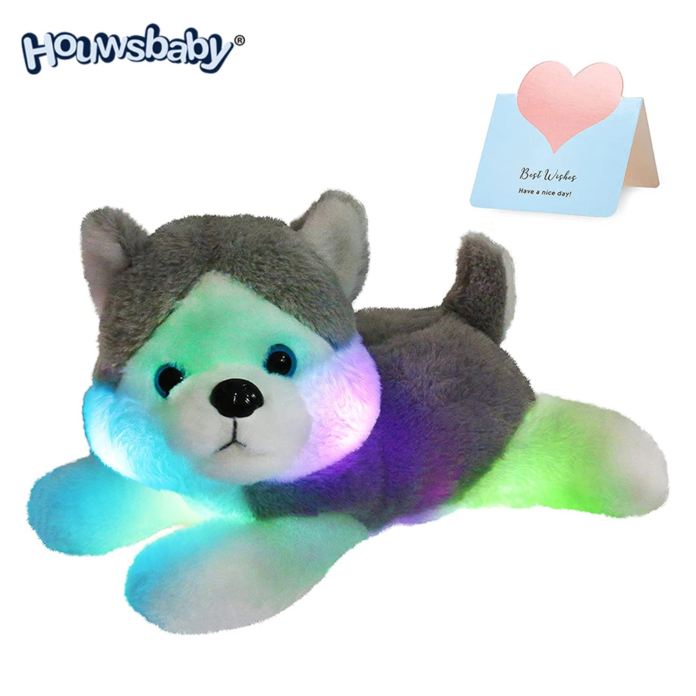Houswbaby LED Plush Husky Glowing Stuffed Dog Hugging Pillow Companion Pet Holiday Birthday Gift for Kids Boys Girls Toddlers
Houswbaby LED Plush Husky Glowing Stuffed Dog Hugging Pillow Companion Pet Holiday Birthday Gift for Kids Boys Girls Toddlers