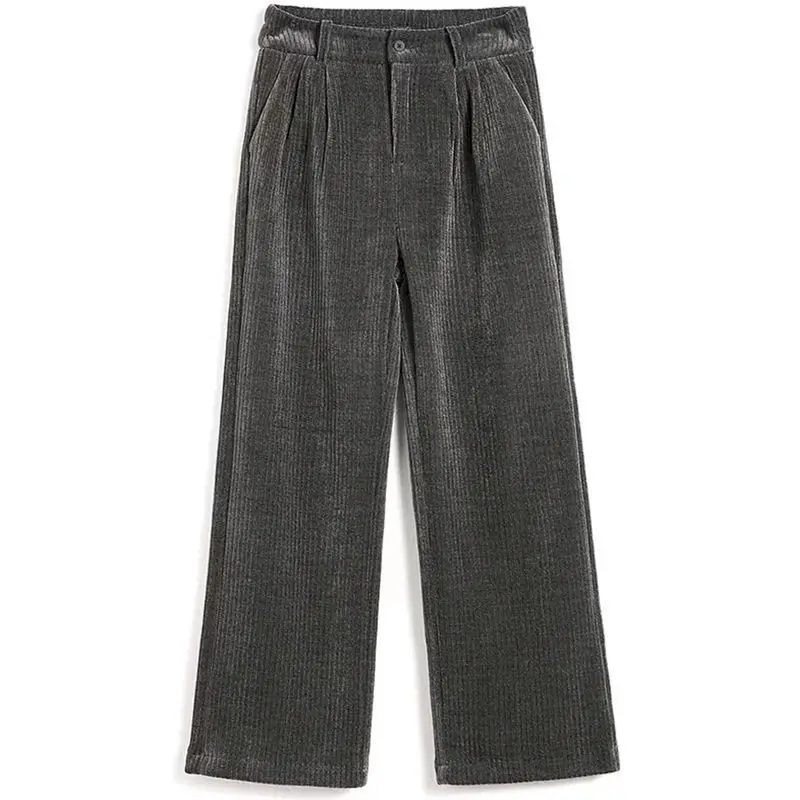 Autumn Office Lady Solid Pants Female Loose Corduroy Wide Leg Pants for Women Casual Plus Size 2XL High Waist Baggy Trousers No
Autumn Office Lady Solid Pants Female Loose Corduroy Wide Leg Pants for Women Casual Plus Size 2XL High Waist Baggy Trousers No