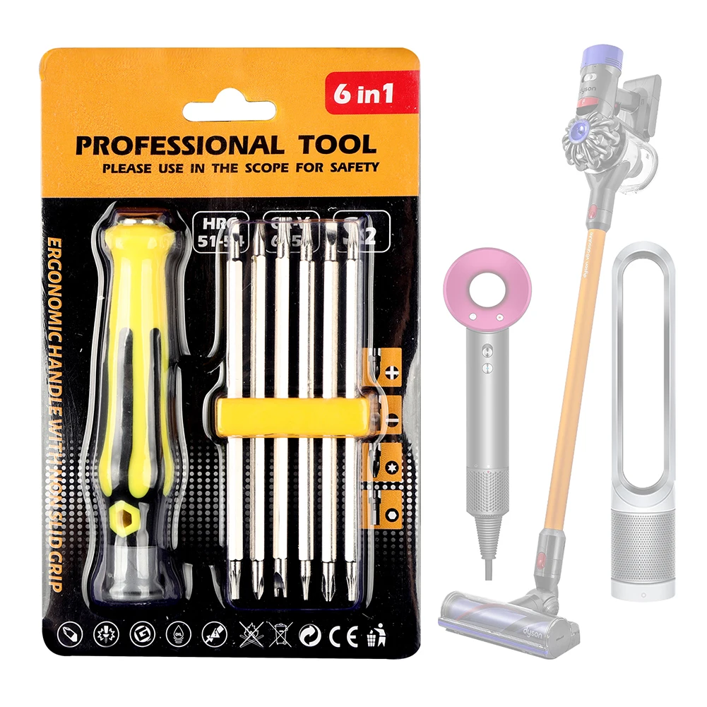 1 Set T8 T6 T5 Screwdrivers For Dyson V6/V7/V8/V10/V11/DC24/DC40/DC41/DC50 And All The DC Series Vacuum Cleaner Spare Parts
1 Set T8 T6 T5 Screwdrivers For Dyson V6/V7/V8/V10/V11/DC24/DC40/DC41/DC50 And All The DC Series Vacuum Cleaner Spare Parts