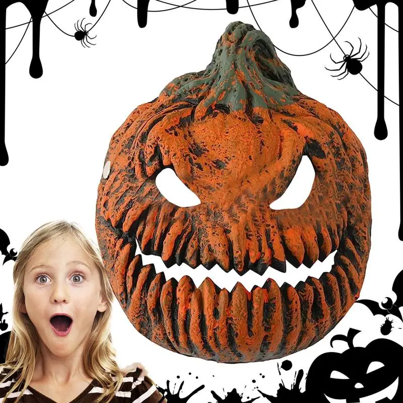 Pumpkin Head Costume Creepy Halloween Full Head Latex Cover Realistic Look Costume Props For Bars Performances Pranks Dance
Pumpkin Head Costume Creepy Halloween Full Head Latex Cover Realistic Look Costume Props For Bars Performances Pranks Dance